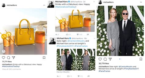 michael kors social media.